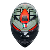 AGV K3 Decept Matte Black/Green/Red Helmet