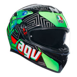 AGV K3 Kamaleon Black/Red/Green Helmet - EasyR