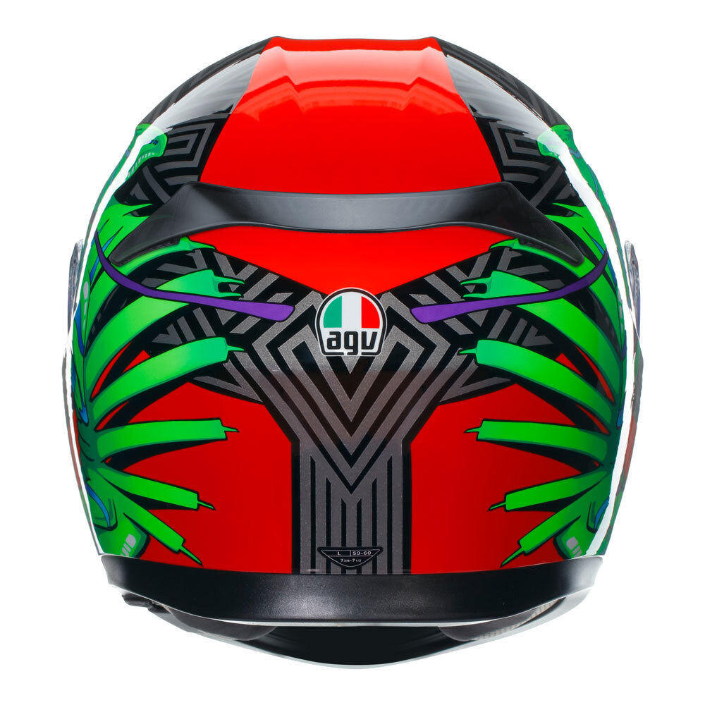 AGV K3 Kamaleon Black/Red/Green Helmet