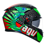 AGV K3 Kamaleon Black/Red/Green Helmet - EasyR