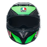 AGV K3 Kamaleon Black/Red/Green Helmet - EasyR