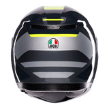 AGV K3 Shade Grey/Fluro Yellow Helmet