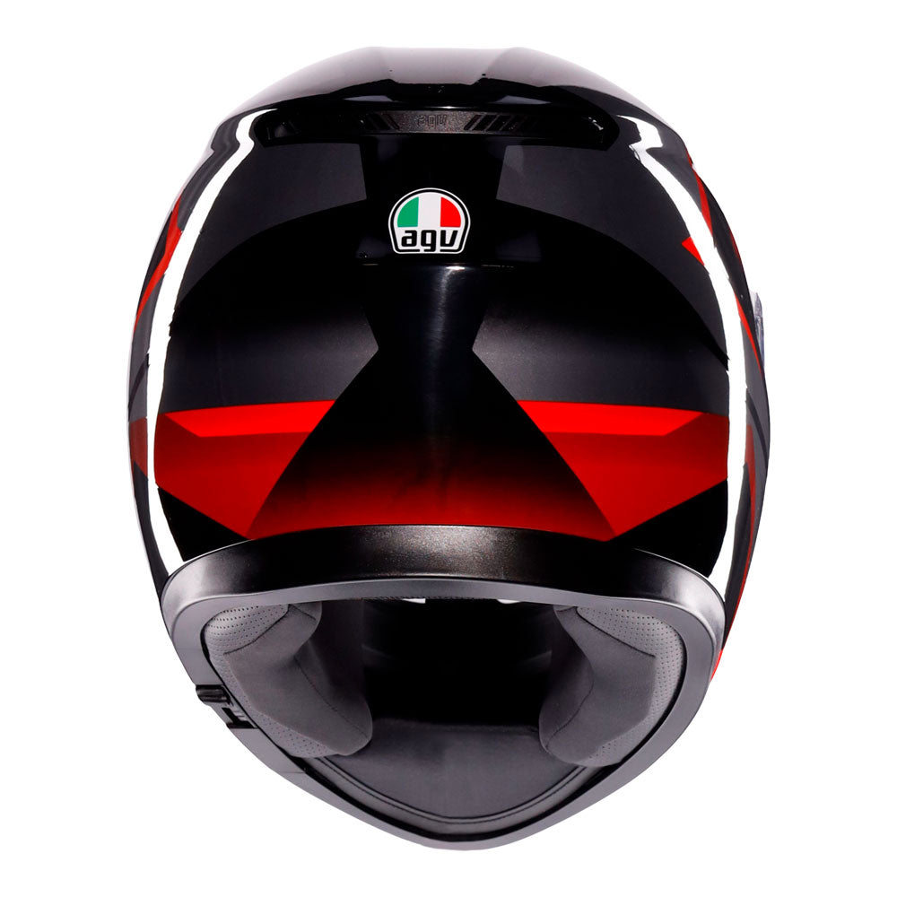 AGV K3 Striga Matte Black/Grey/Red Helmet