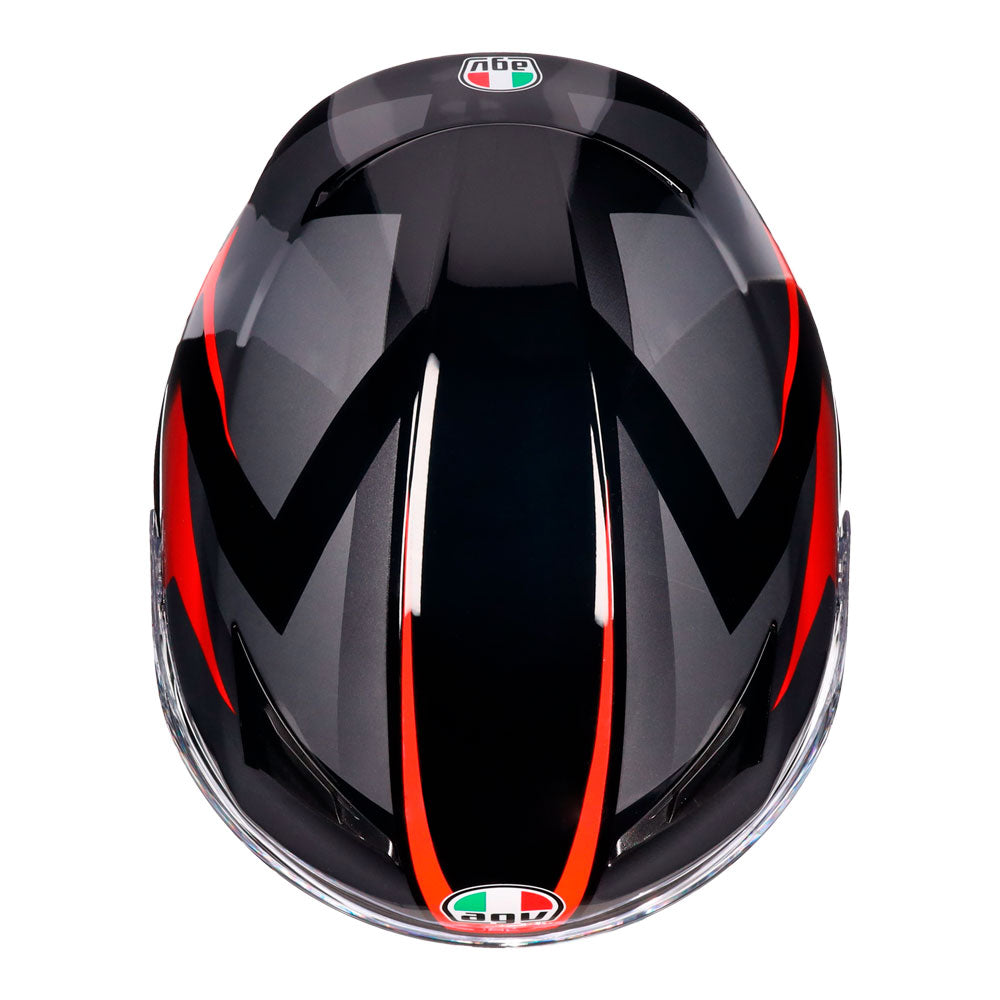 AGV K3 Striga Matte Black/Grey/Red Helmet