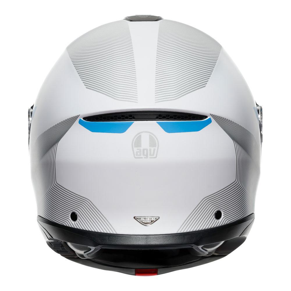 AGV Tourmodular Frequency Light Grey/Blue Helmet