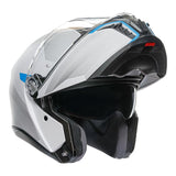 AGV Tourmodular Frequency Light Grey/Blue Helmet