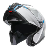 AGV Tourmodular Frequency Light Grey/Blue Helmet