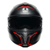 AGV Tourmodular Frequency Matte Gunmetal/Red Helmet