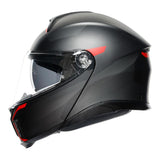 AGV Tourmodular Frequency Matte Gunmetal/Red Helmet