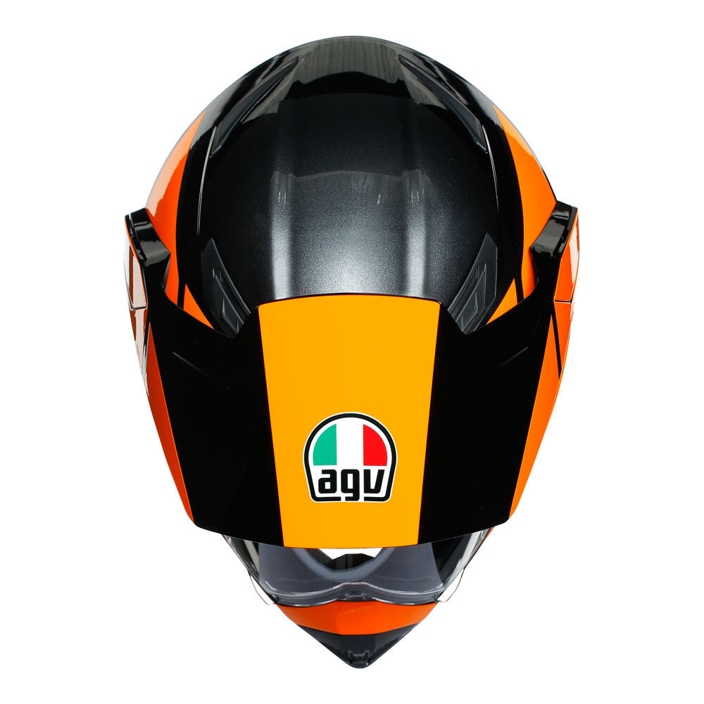 AGV AX9 Trail Gunmetal/Orange Helmet