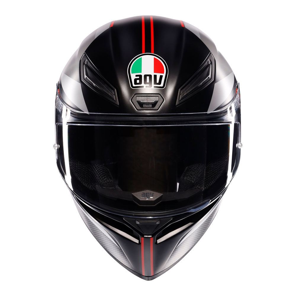 AGV K1 S Lap Matte Black/Grey/Red Helmet