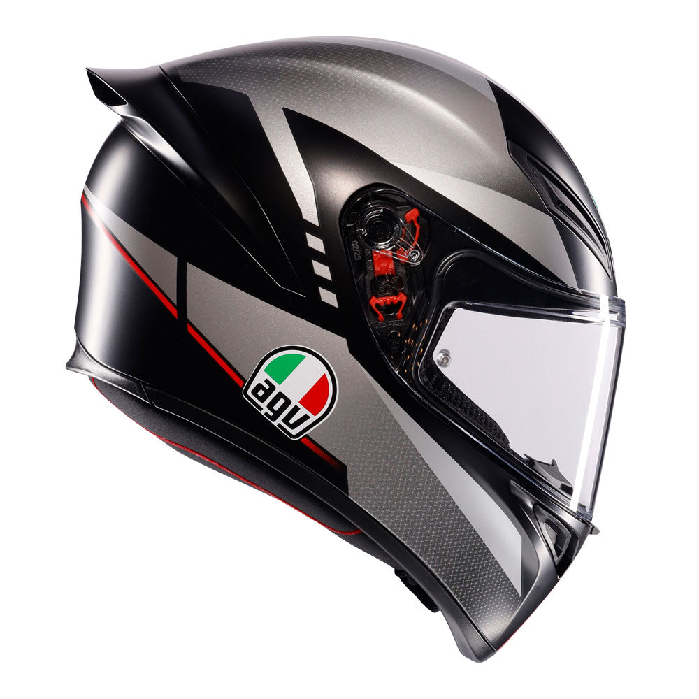 AGV K1 S Lap Matte Black/Grey/Red Helmet