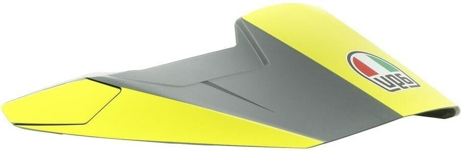 AGV Replacement Peak for AX9 Helmet Pacific Road Matte Grey/Fluro Yellow/Black