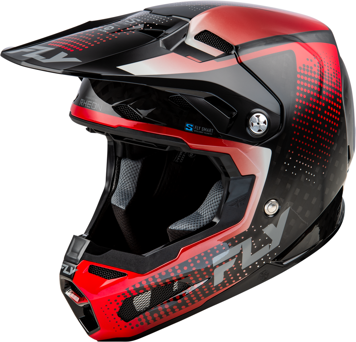 FLY Formula S Carbon Protocol Black Carbon/Red Helmet