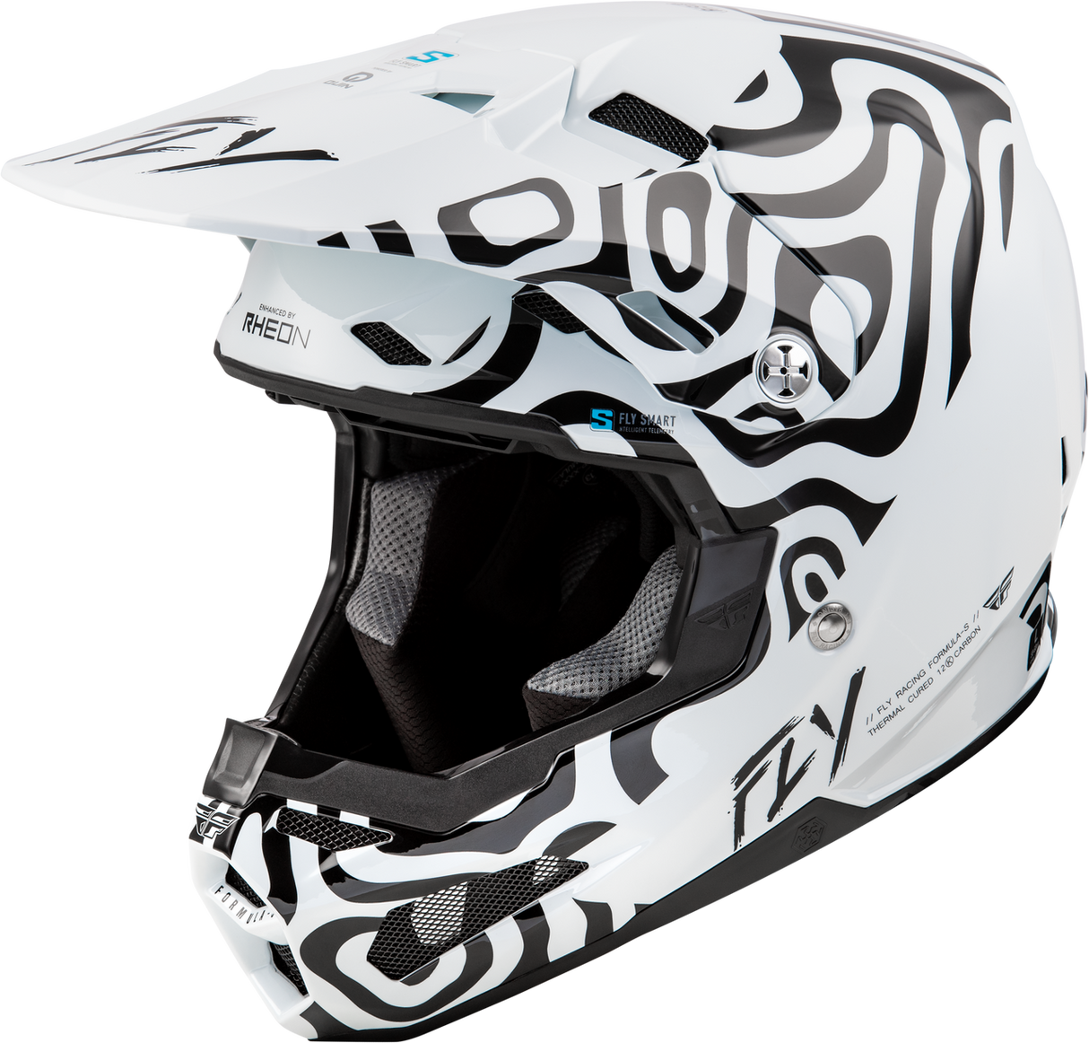 FLY Formula S Carbon Limited Edition Abyss White/Black Helmet