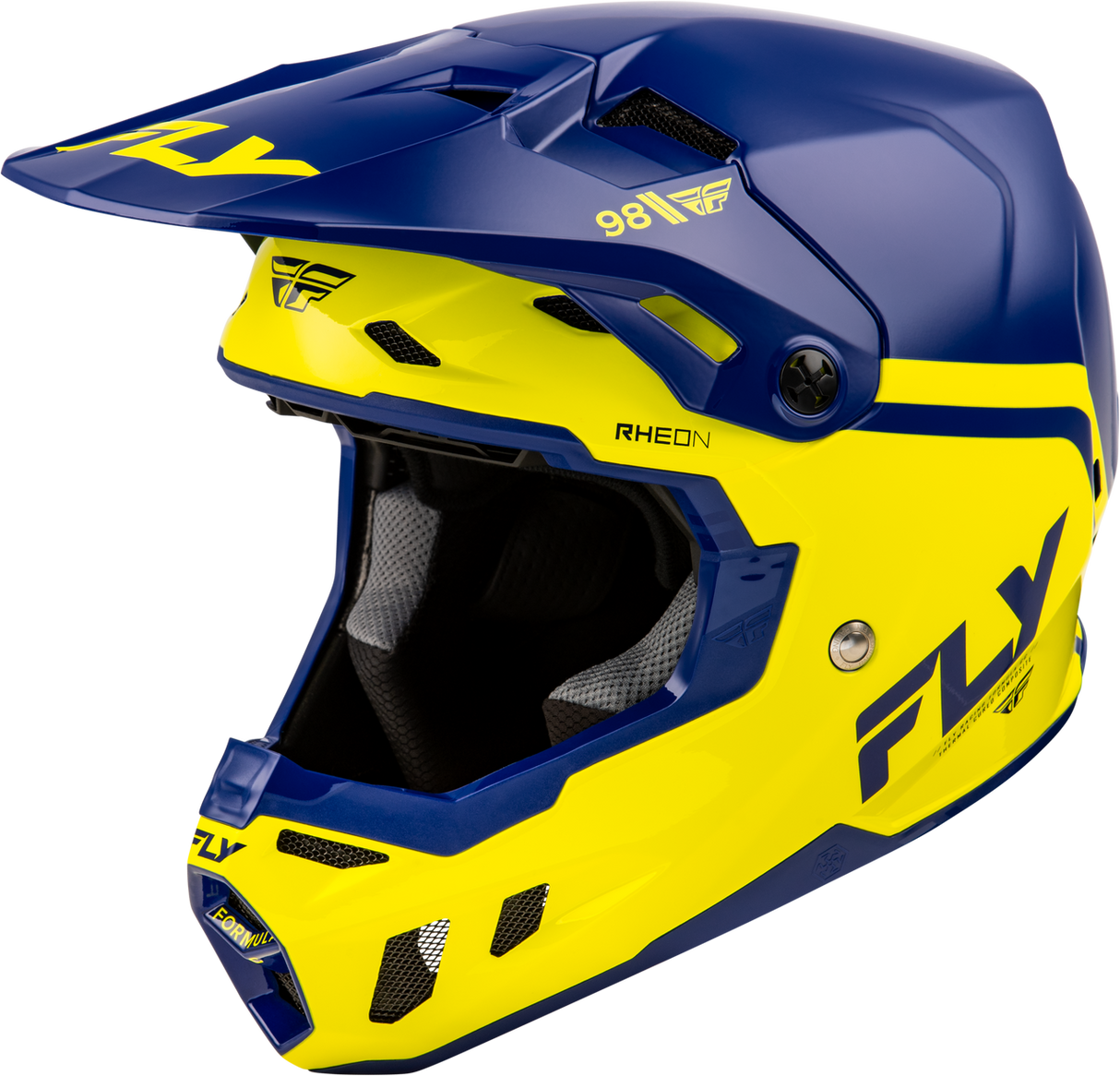 FLY Formula CC Objective Navy/Yellow Helmet