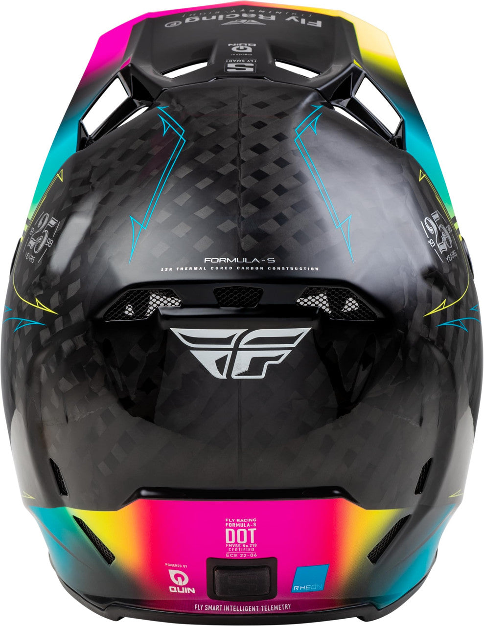 FLY Formula S Carbon Legacy Black/Electric Blue/Fuchsia Helmet