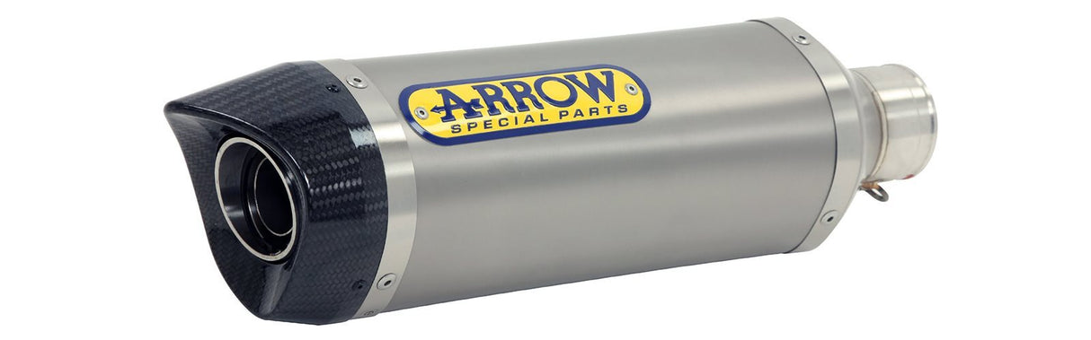 Arrow 53502AK Thunder Aluminium Slip-On Muffler w/Carbon End Cap for Aprilia SR 125 Motard 12-16