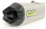 Arrow 71144PK Works Titanium Slip-On Muffler w/Carbon End Cap for Ducati Panigale 959 16-19