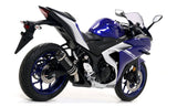 Arrow 71180CKR Competition EVO Steel Exhaust System w/Thunder Titanium Muffler for Yamaha YZF R3 17-20