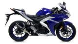 Arrow 71180CKR Competition EVO Steel Exhaust System w/Thunder Titanium Muffler for Yamaha YZF R3 17-20