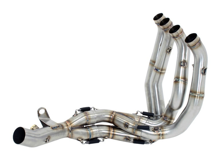 Arrow 71180CKR Competition EVO Steel Exhaust System w/Thunder Titanium Muffler for Yamaha YZF R3 17-20