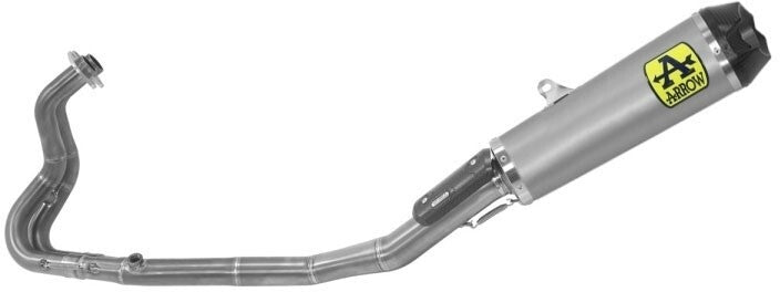 Arrow 71193CKR Competition Titanium Exhaust System w/Works Titanium Muffler for Kawasaki Ninja 400 18-20