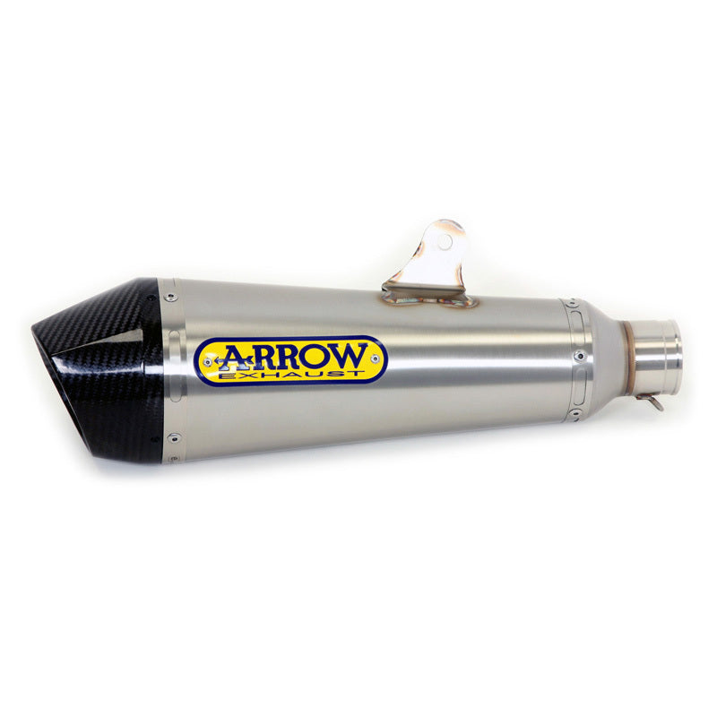 Arrow 71502XKN X-Kone Dark Nichrom Slip-On Mufflers w/Carbon End Cap for BMW R Nine T 14-19/R Nine T Scrambler 16-20