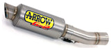 Arrow 71541GP GP2 Titanium Slip-On Muffler w/Titanium End Cap & Stainless Steel Link Pipe for Kawasaki Ninja 400 18-20/Z 400 19-20