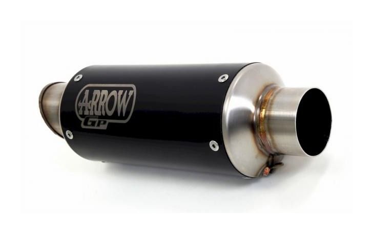 Arrow 71546GPI GP2 Dark Nichrom Slip-On Muffler w/Titanium End Cap/Stainless Steel Mid-Pipe for Honda CB 1000 R 18-24