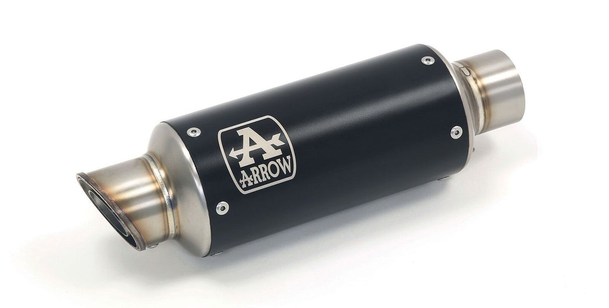 Arrow 71553GPI GP2 Dark Nichrom Slip-On Muffler w/Steel End Cap for Kawasaki ZX-6R 636 19-21