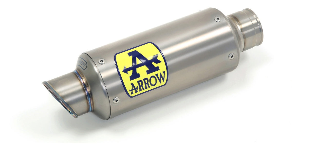 Arrow 71554GP GP2 Titanium Slip-On Muffler w/Titanium End Cap & Stainless Steel Link Pipe for BMW S 1000 RR 19-24