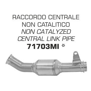 Arrow 71703MI Non Catalytic Central Link Pipe for Husqvarna Vitpilen 701 18-19