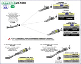 Arrow 71754MI Non-Catalyzed Central Link Pipe replace Catalyzed Original Link Pipe for Kawasaki ZX-10R/ZX-10RR 21-24