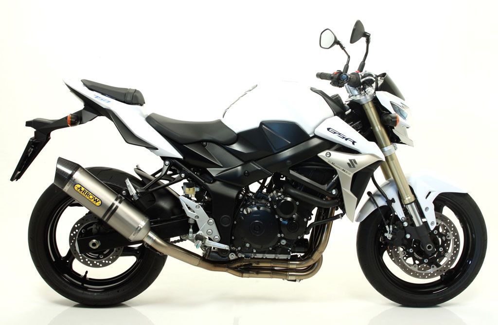 Arrow 71776PKK Race-Tech Titanium Slip-On Muffler w/Carbon End Cap for Suzuki GSR 750 11-16/GSX-S 750 17-20