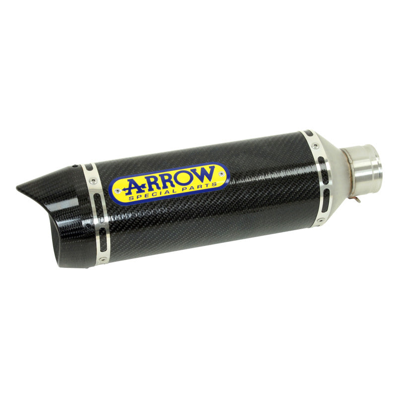 Arrow 71817MK Thunder Carbon Slip-On Muffler w/Carbon End Cap for Yamaha MT-07 14-20/Tracer 700 16-20/Tracer 7 21-24