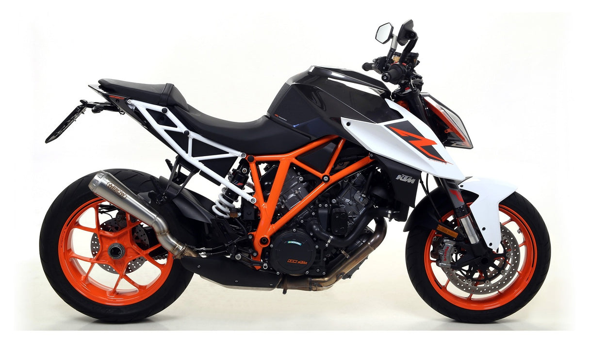 Arrow 71820PR Pro-Race Titanium Slip-On Muffler w/Titanium End Cap for KTM 1290 SuperDuke R 17-19/1290 SuperDuke GT 17-21