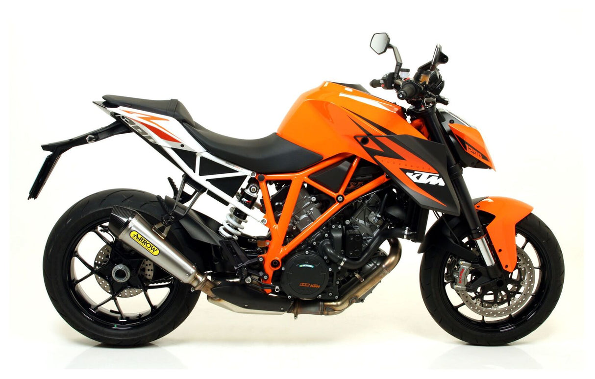 Arrow 71820XKI X-Kone Nichrom Slip-On Muffler w/Carbon End Cap for KTM 1290 SuperDuke R 14-19/1290 SuperDuke GT 17-21