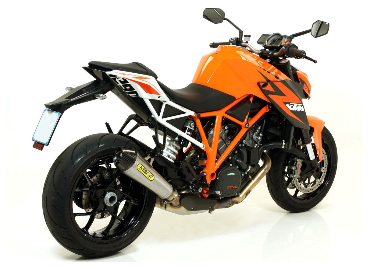 Arrow 71820XKI X-Kone Nichrom Slip-On Muffler w/Carbon End Cap for KTM 1290 SuperDuke R 14-19/1290 SuperDuke GT 17-21