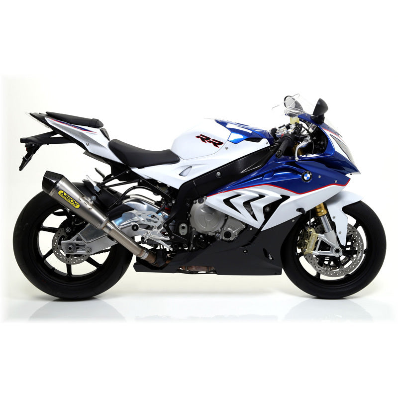 Arrow 71824XKI X-Kone Nichrom Slip-On Muffler w/Carbon End Cap for BMW S 1000 RR 15-16