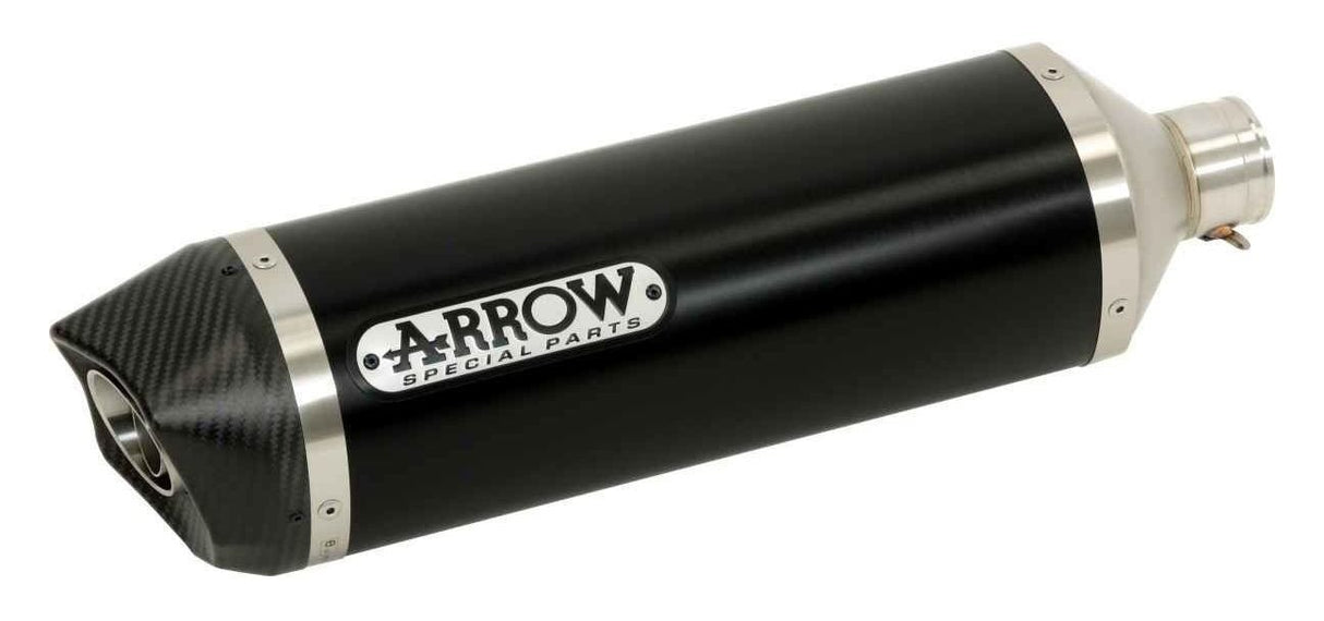 Arrow 71841AKN Race-Tech Dark Aluminium Slip-On Muffler w/Carbon End Cap for Kawasaki ZX-10R 16-19