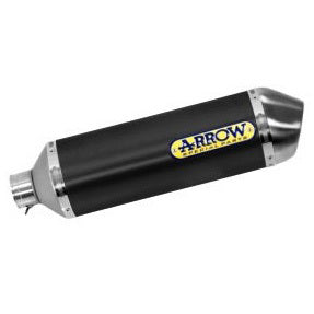 Arrow 71854AON Race-Tech Dark Aluminium Slip-On Muffler w/Steel End Cap for Kawasaki Versys 650 17-23/Z 650/Ninja 650 17-20