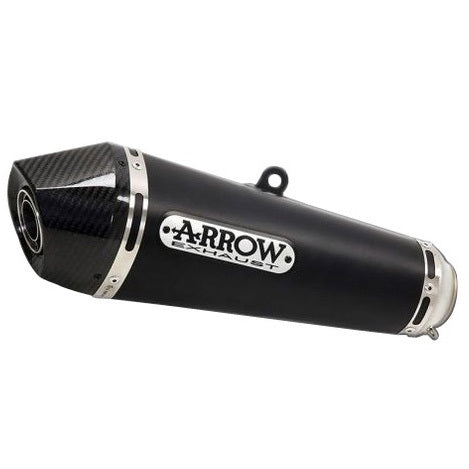 Arrow 71856XKN X-Kone Dark Nichrom Slip-On Muffler w/Carbon End Cap for Kawasaki Z 900 17-19/Z 900 E 17-18/Z 900 A2 19-24