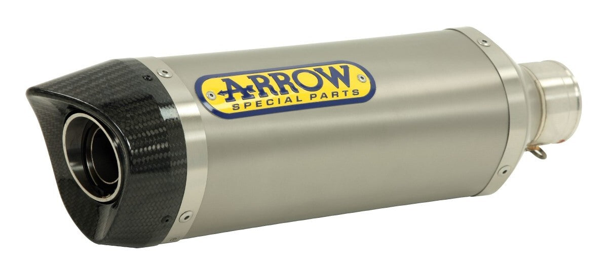 Arrow 71863AK Thunder Aluminium Slip-On Muffler w/Carbon End Cap for Yamaha YZF R6 17-21