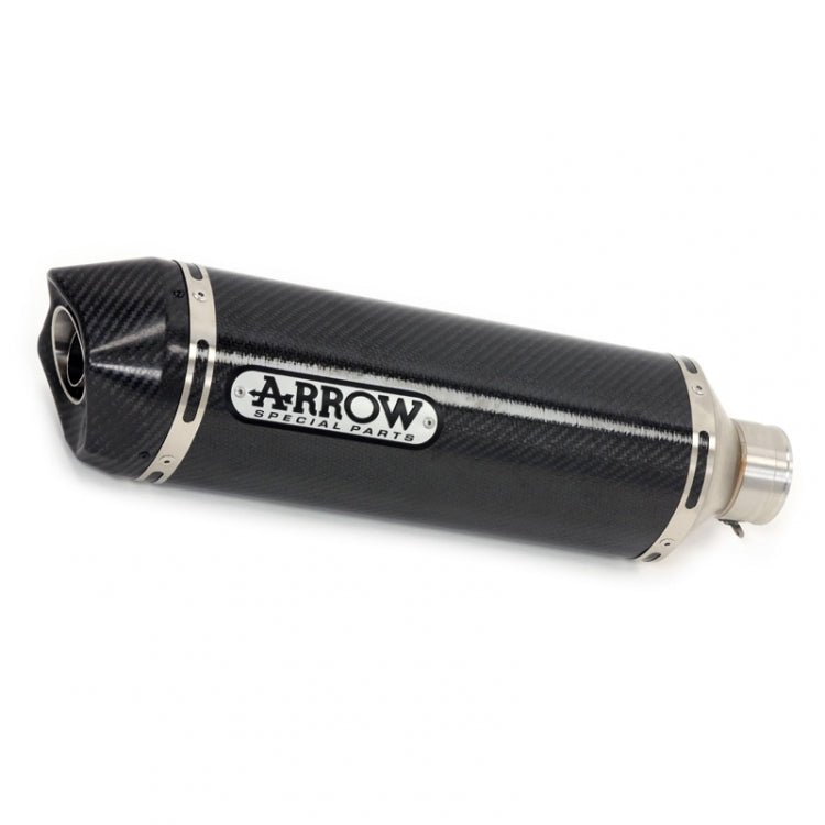 Arrow 71874MK Race-Tech Carbon Slip-On Muffler w/Carbon End Cap for Kawasaki Ninja 400 18-20/Z 400 19-20