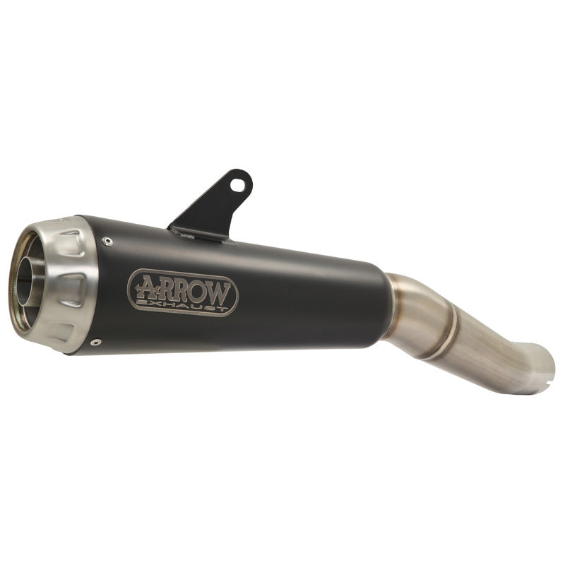 Arrow 71891PRN Pro-Race Dark Nichrom Slip-On Mufflers w/Steel End Cap for Husqvarna Vitpilen 701 18-19