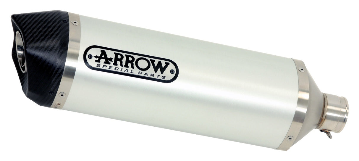 Arrow 71893AK Race-Tech Aluminium Slip-On Muffler w/Carbon End Cap for Kawasaki Versys 1000 19-20