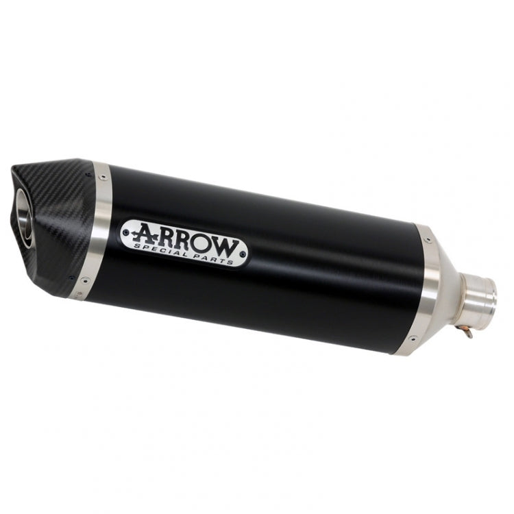 Arrow 71898AKN Race-Tech Dark Aluminium Slip-On Muffler w/Carbon End Cap for Kawasaki ZX-6R 636 19-20