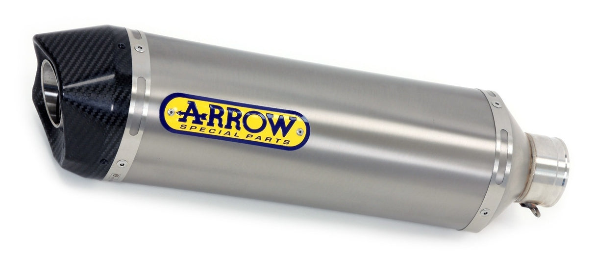 Arrow 71904PK Race-Tech Titanium Slip-On Muffler w/Carbon End Cap for KTM 790 Adventure/R 19-20/890 Adventure/R 21-23/890 SMT 2023/Husqvarna Norden 90