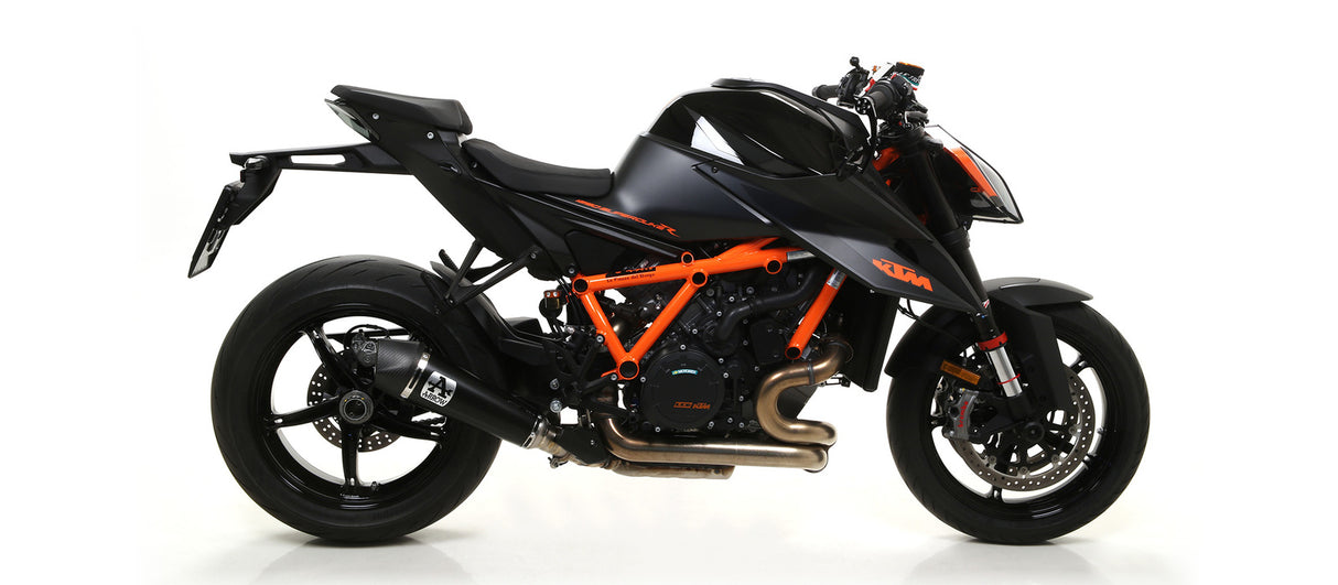 Arrow 71916XKNR X-Kone Dark Nichrom Slip-On Muffler w/Carbon End Cap for KTM 1290 SuperDuke R 20-23